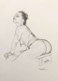 Riccardo Mannelli - 1 Original drawing - La donna è Un Mobile? | Catawiki