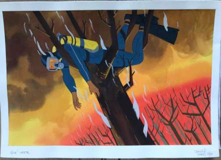 Torres, Daniel - 1 Original colour drawing - Ilustración para revista - 2000 | Catawiki