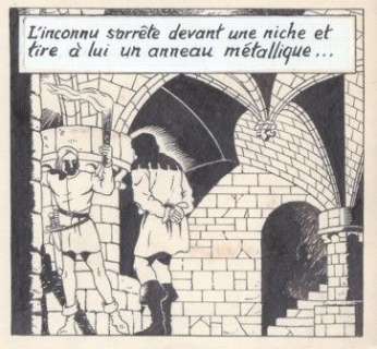 De Moor, Bob - 1 Page originale + album de luxe - De Leeuw van Vlaanderen / Le Lion de Flandre - (p.7) - 1949 | Catawiki