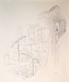 SEMPE Jean-Jacques  - Les Travaux des Halles  - Grande Illustration publiée Ã [...] | Vermot et Associés