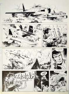VANCE William  - Bob Morane  - Planche 32 de l’album Guerilla Ã  Tumbaga édité[...] | Vermot et Associés