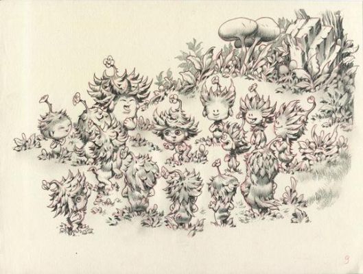 Stan Manoukian | Illustration originale - Monstre est timide - Monstre | Daniel Maghen