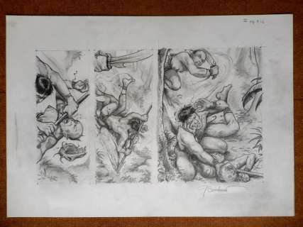 Bosschaert, Jan | pencil drawing  - Jaguar | Catawiki