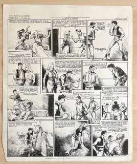 KURT CAESAR - Original page for "La valle della morte" ep. &. Cn. 30x36. Ink. Coloured on the back. Mint. Code 9677.