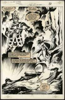 Buscema, John - SILVER SURFER: JUDGMENT DAY (1988) Splash Page | ComicConnect