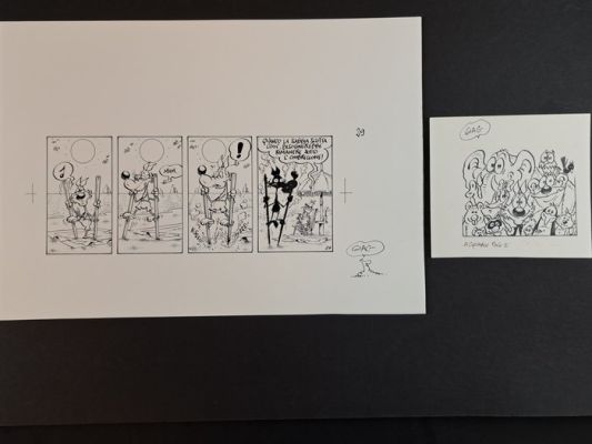 Michelon, Giacomo - 2 Original drawing - Lupo Alberto | Catawiki