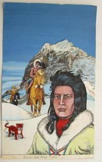 Erwin Sels - 1 Original page - Zilverpijl - originele cover in kleur - De lawine - 1987 | Catawiki