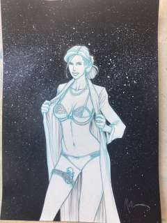 Malfin, Nicolas - 1 Original drawing - Golden City - Amber - 2025 | Catawiki