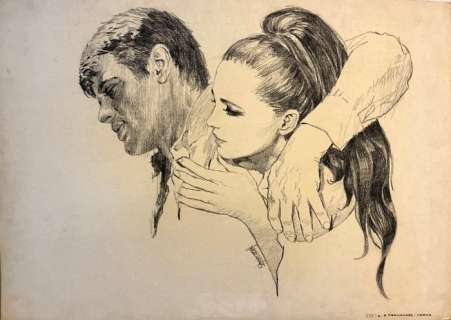 Fernández, Fernando - 1 Original drawing - Romance - 1972 | Catawiki