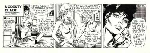 Romero, Enric Badia - 1 Original page - Modesty Blaise - strip #7594A - Walkabout - 1990 | Catawiki