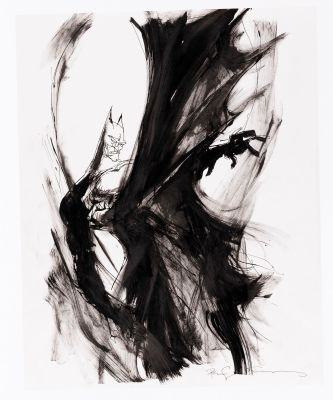 Lot 175 - BILL SIENKIEWICZ TRINITY #20 COMIC BOOK VARIANT COVER STUDY ORIGINAL ART. | Hake’s