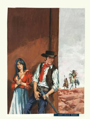 Rafael Cortiella | Original western cover – Lassiter – Cortiella | Origin Of Comics