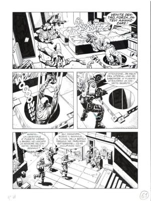 Bonazzi, Germano - 3 Original page - Nathan Never #68 - "Il pianeta rosso" - 1997 | Catawiki