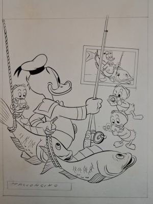 Vergani, Ambrogio - 1 Original cover - Copertina Topolino n. 192 | Catawiki