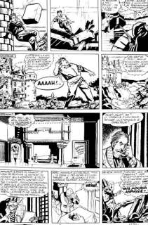 Paape. | Â« Valhardi Â». Encre de Chine noire pour la planche 26 de l’aventure | Tessier Sarrou