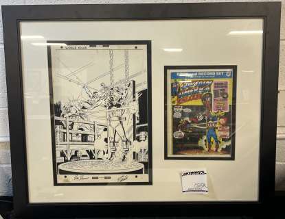 John Verpoorten, Sal Buscema - Captain America & the Falcon #168 Cover - with Power Records Set Book - 1973