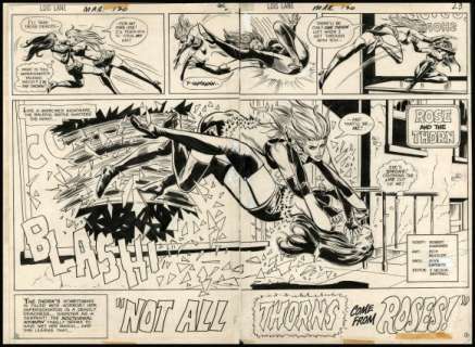 Buckler, Rich - SUPERMAN’S GIRLFRIEND LOIS LANE #120 Double Page Spread | ComicConnect