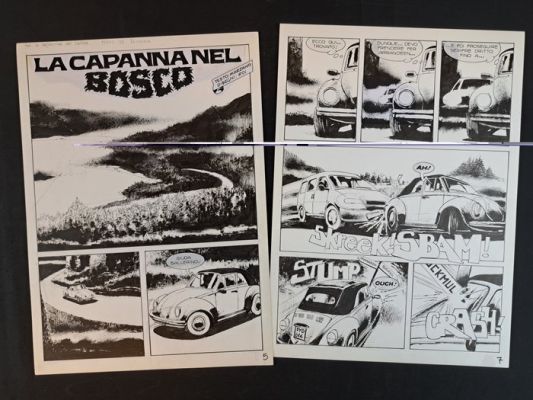 Roi, Corrado - 2 Original page - Dylan Dog: La Capanna nel Bosco - 2011 | Catawiki