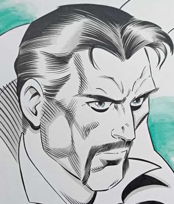 Mark McKenna - 1 Original colour drawing - Dr Strange - 2019 | Catawiki