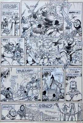 Tarquin, Didier - 1 Original page - Lanfeust - Tome 2 - Thanos l‘incongru - 1995