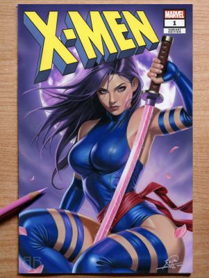 Borja Burgueño Moreno - Psylocke - Original Sketch Cover Art