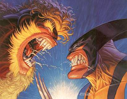 Brothers Hildebrandt - Comic Book Cover Wolverine Vs Sabretooth
