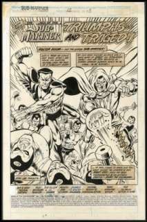 Buckler, Rich - SAGA OF THE SUB-MARINER #12 Title Splash | ComicConnect