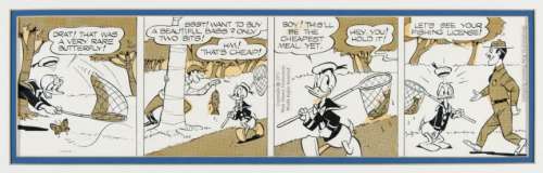 "DONALD DUCK" ORIGINAL FRANK GRUNDEEN DAILY COMIC STRIP ART LOT. | Hake’s