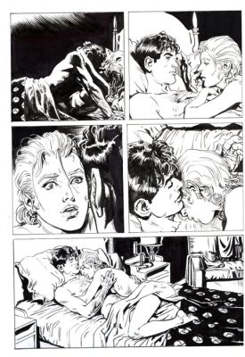 Bigliardo, Daniele - 1 Original page - Dylan Dog Maxi Old Boy #28 - "Svegliarsi ieri" - 2016 | Catawiki