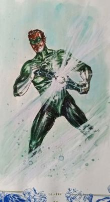 Lemercier, Gwendal - 1 Original colour drawing - Green Lantern - Superbe peinture | Catawiki