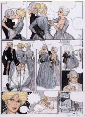 Erich Von Gotha - 1 Original colour page - Altro - Tavola originale Les malheurs de Janice - 1988 | Catawiki