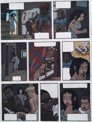 Stassen, Jean -Philippe - 1 Original colour page - Therese - 2007