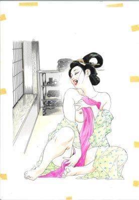 Ken Tsukikage - 1 Original colour drawing - Portraits of Beautiful Women | Catawiki