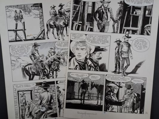 Tarquinio, Sergio - 2 Original page - Storia del West: Vento Caldo | Catawiki