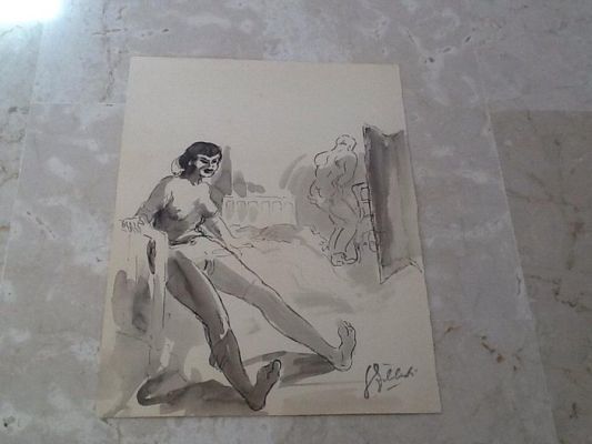 Guido Filibert - 10 Original drawing - Dessins pour livre Fosse aux Filles Guido Filiberti - Fosse aux Filles - 1920 | Catawiki