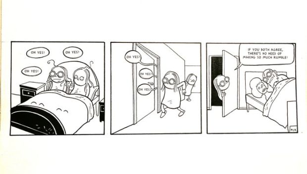 Nix (Verduyn, Marnix ) - 1 Original drawing - Kinky & Cosy - Overslept | Catawiki