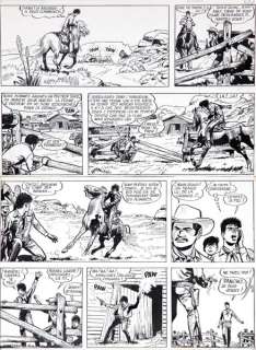 Jijé | Jerry Spring, planche n°32 Ã  l’encre de Chine de… | Banque Dessinée