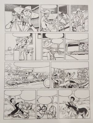 Craenhals, François - 1 Original page - Les 4 As T15 - Les 4 As et le gang des chapeaux blancs - 1977 | Catawiki