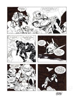 Bonazzi, Germano - 3 Original page - Agenzia Alfa #2 - "I naufraghi dello spazio" - 2013 | Catawiki