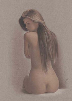 Prenzel, Denis - Tasteful Nude in Pastel! | Comic Book Art Gallery