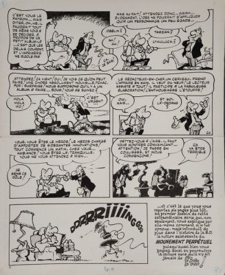 Greg / Bob Pire - 1 Original page - Achille Talon T36 - Achille Talon n’a pas tout dit - 1976 | Catawiki