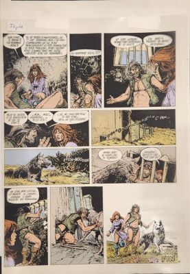 Franz (Drappier, Franz) - 1 Bleu de coloriage original - Jugurtha - T06, planche 46 - 1980 | Catawiki