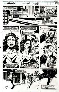 Steve Epting Tom Palmer - Avengers #339 P.22 (The Eternal: Sersi, Captain America, & the Watcher!) 1991