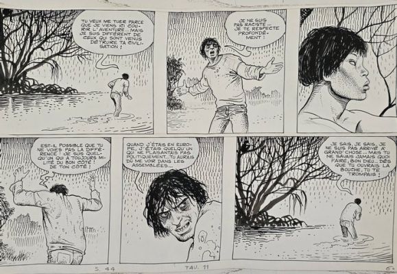 Manara, Milo - 1 Original page - HP e Giuseppe Bergman - Vol 1 - 1980