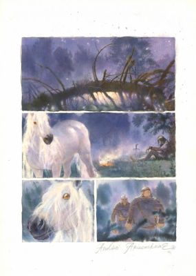 Andréï Arinouchkine | Planche originale n°24 - L’oiseau de feu | Daniel Maghen