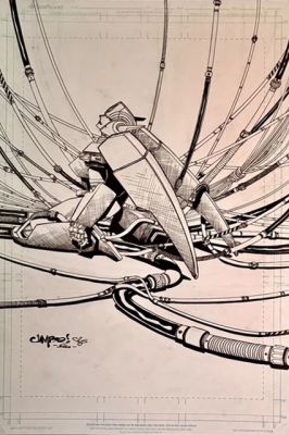 Continue Shopping | TRANSFORMERS #34 UNUSED COVER ORIGINAL COVER ART BY JIMBO SALGADO | Scott’s Collectables