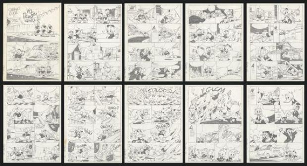 William Van Horn | Histoire complète en 10 planches, "Donald Duck in Spotless Don" - Disney Donald Duck Tales | Daniel Maghen