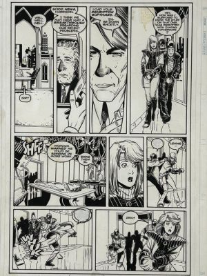 Mark Buckingham - 1 Original page - Ghost Rider - Ghost Rider 2099 Issue 4 Page 7 - 1994