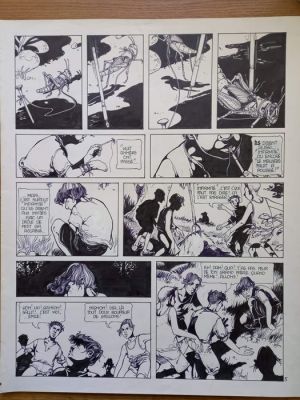 Makyo, Pierre - 1 Original page - Grimion gant de cuir T1, planche 05 - 1984