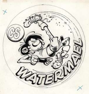 Franquin | Gaston Lagaffe, illustration à l’encre de Chine… | Millon